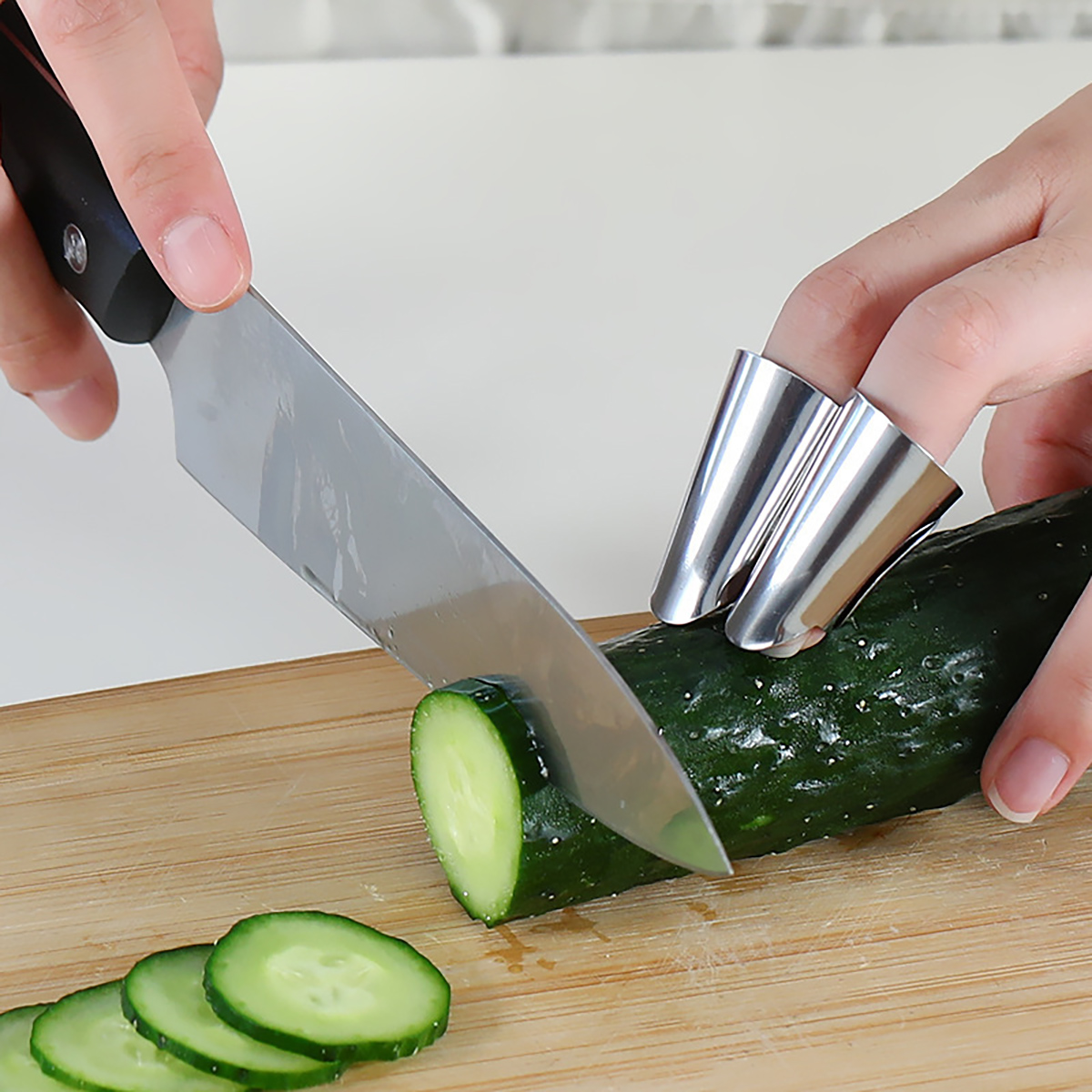 Kitchen Gadgets Cool - Stainless Steel Finger Guard Finger Hand