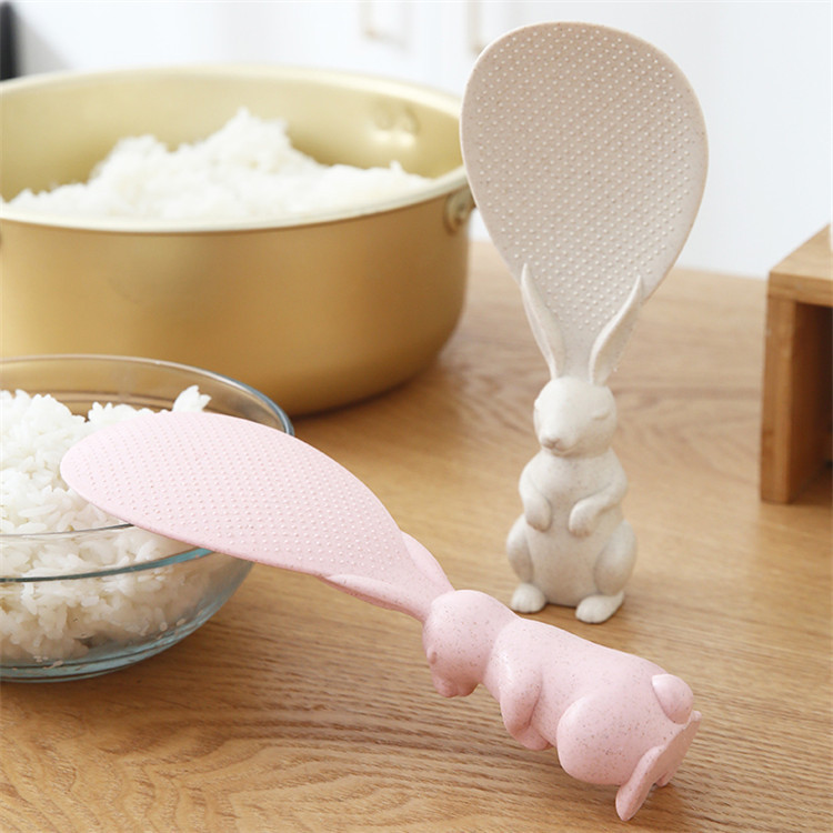 Kitchen Gadgets Cool - Straw rabbit spoon can stand up