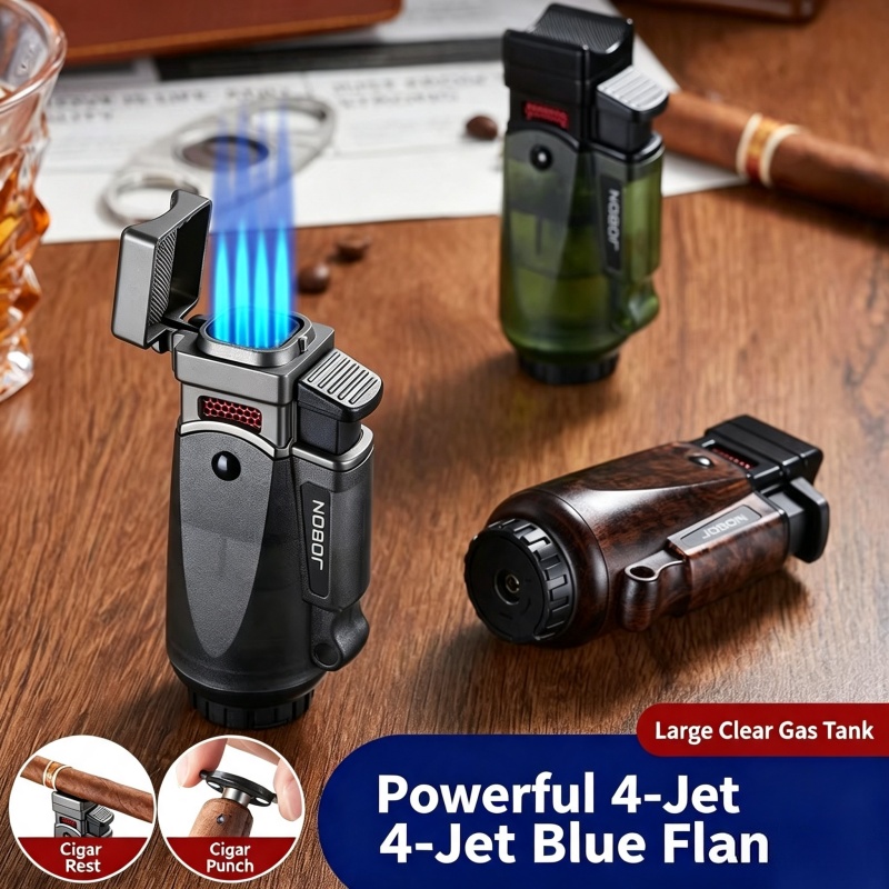 Small Kitchen Gadgets Gifts - New Small Straight-Pull Cigar Lighter Olive