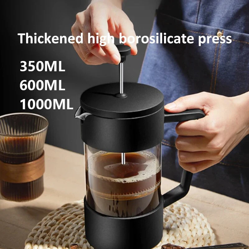 French Press Coffee Maker - 350/600/1000ML French Press Coffee Maker Pot