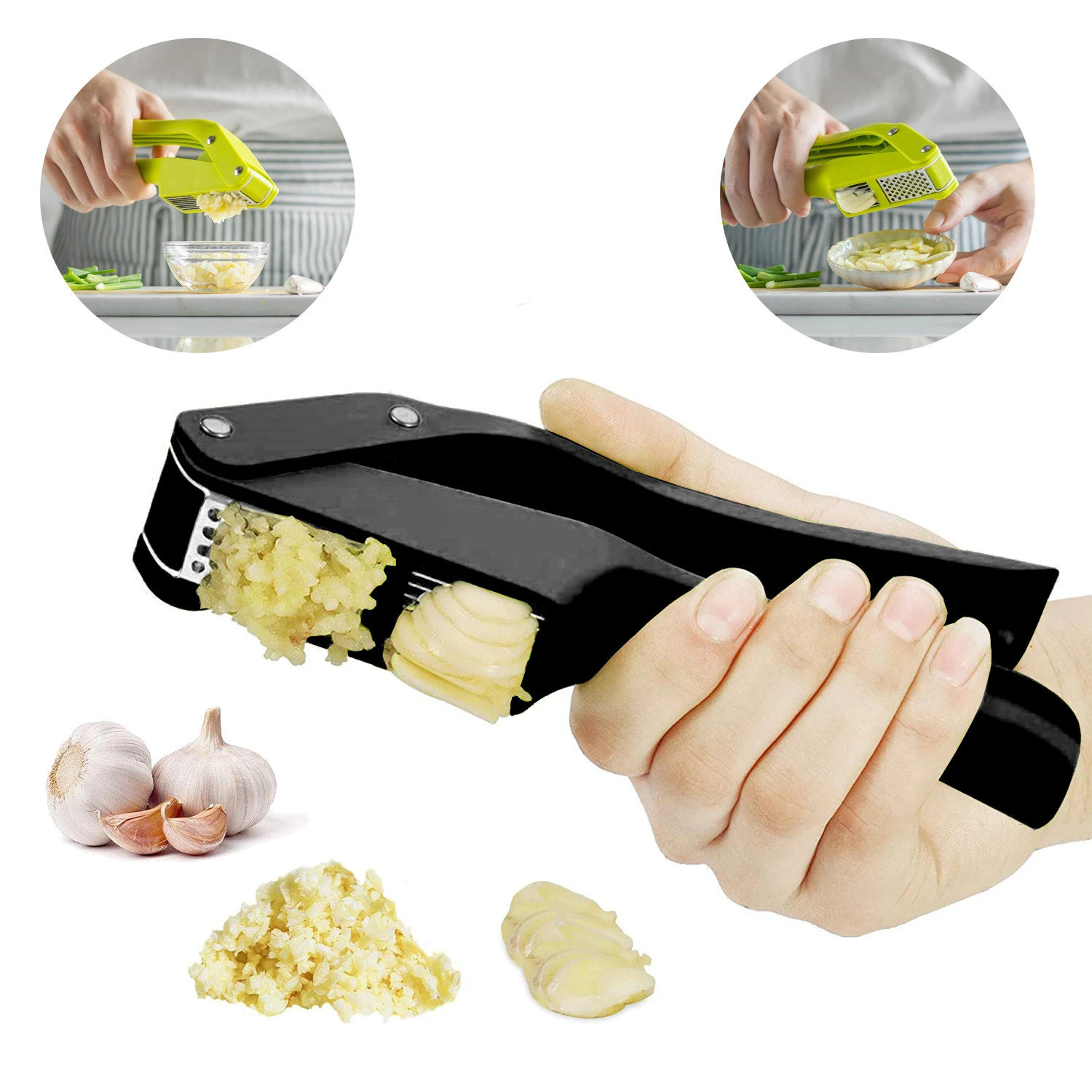 Kitchen Gadgets Cool - 2 in 1 Garlic Ricer and