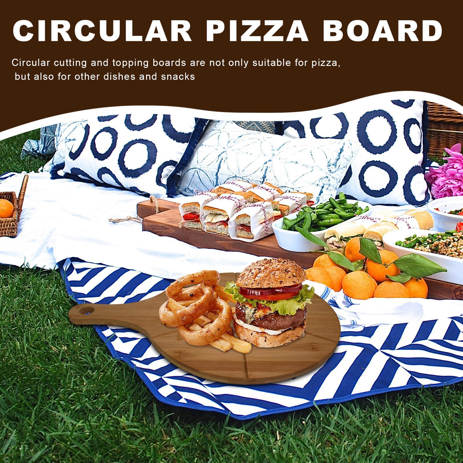 Pizza Cutting Board Wooden Rou - Kitchen Gadgets Guide recension och pris