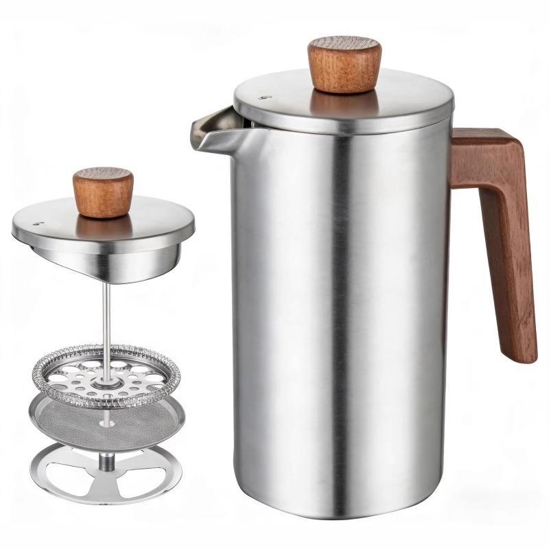 JUSTINLAU 1000ml Stainless Ste - French Press Coffee Maker recension och pris