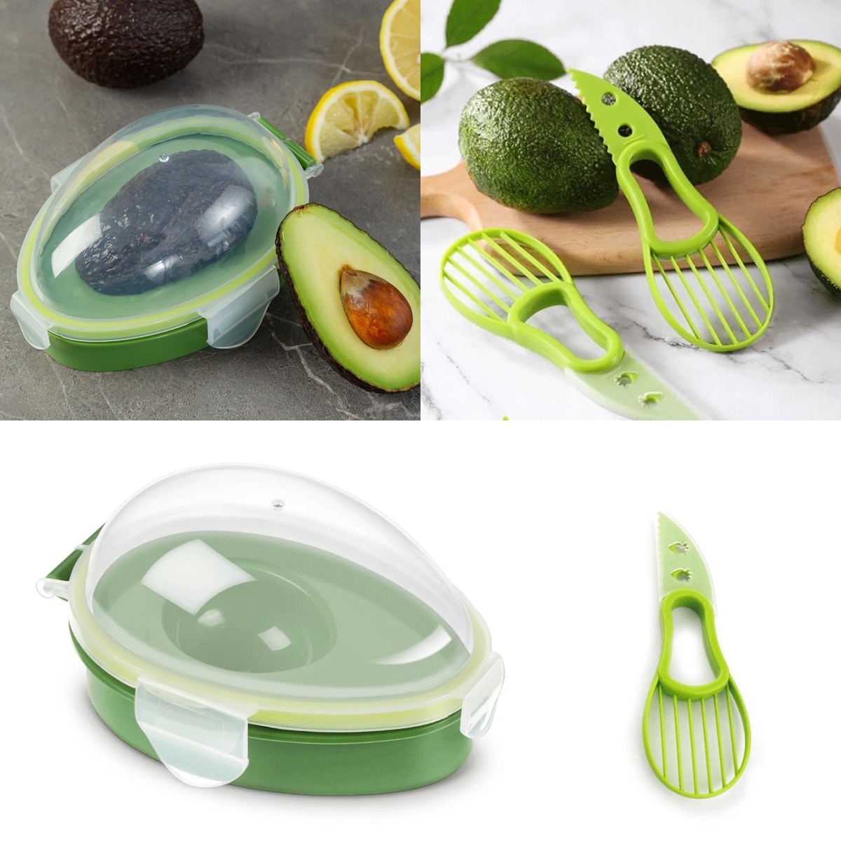 Avocado Storage Box Reusable C - Avocado Slicer Tool recension och pris