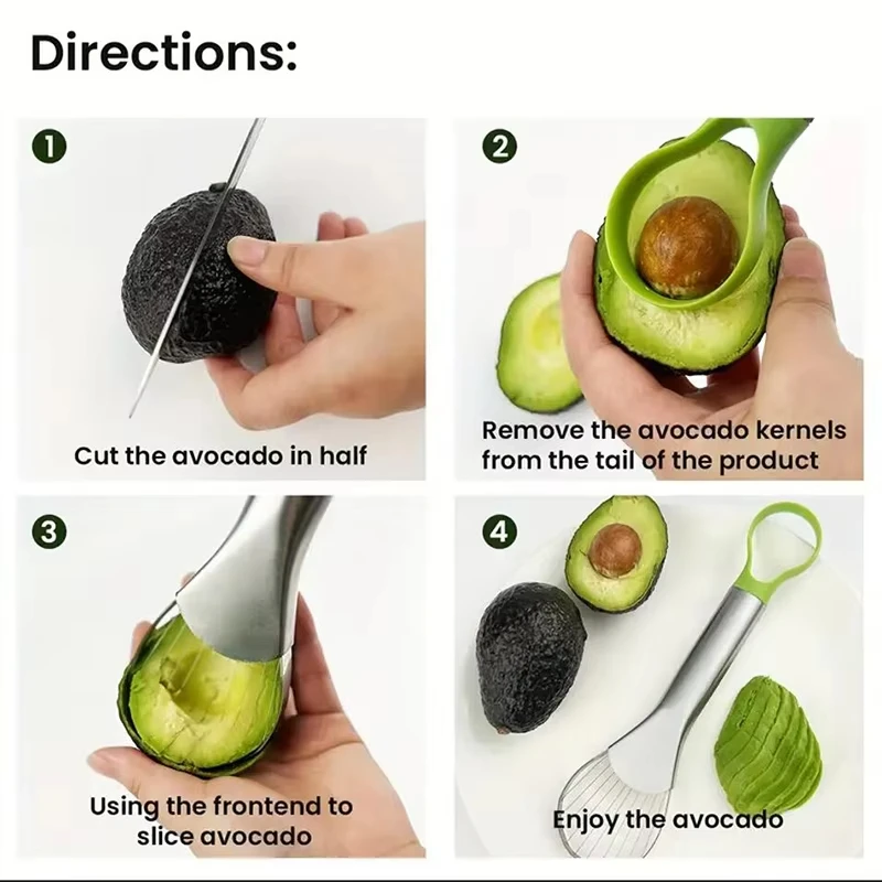 Stainless Steel Avocado Slicer - Avocado Slicer Tool recension och pris